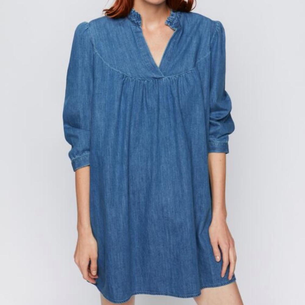 Zara denim mini dress